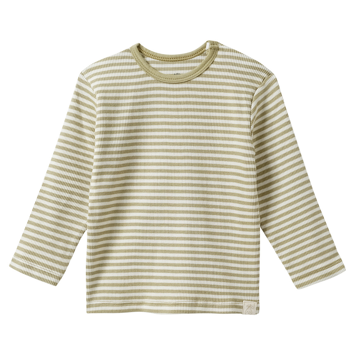 Baby Langarmshirt mit Ripp-Struktur Baby Langarmshirt mit Ripp-Struktur von Topomini