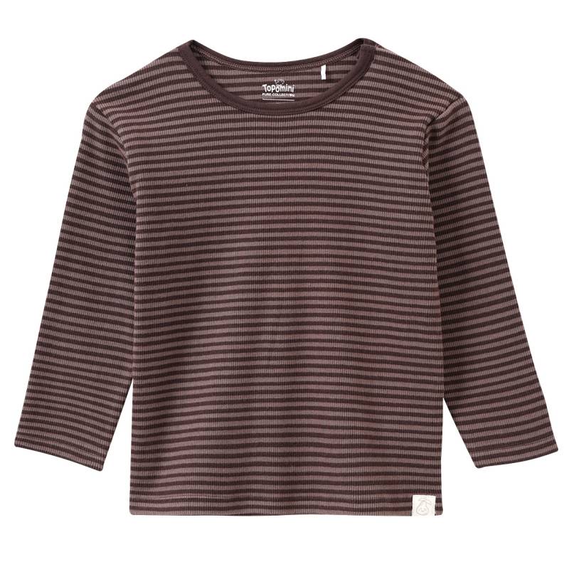 Baby Langarmshirt mit Ripp-Struktur von Topomini
