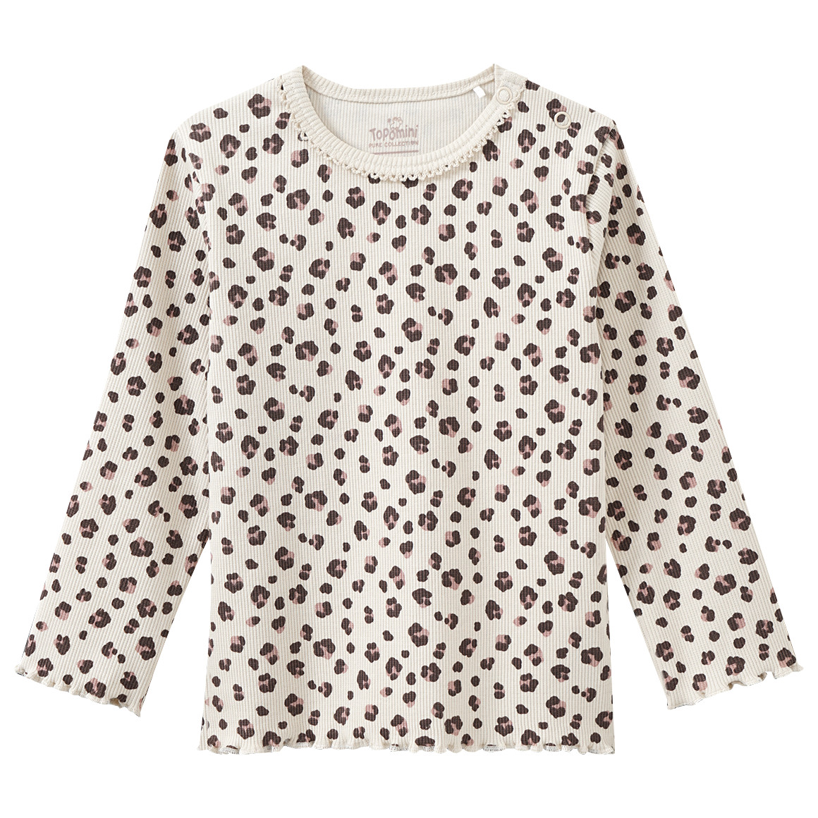 Baby Langarmshirt mit Ripp-Struktur von Topomini