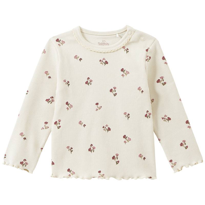 Baby Langarmshirt mit Ripp-Struktur von Topomini