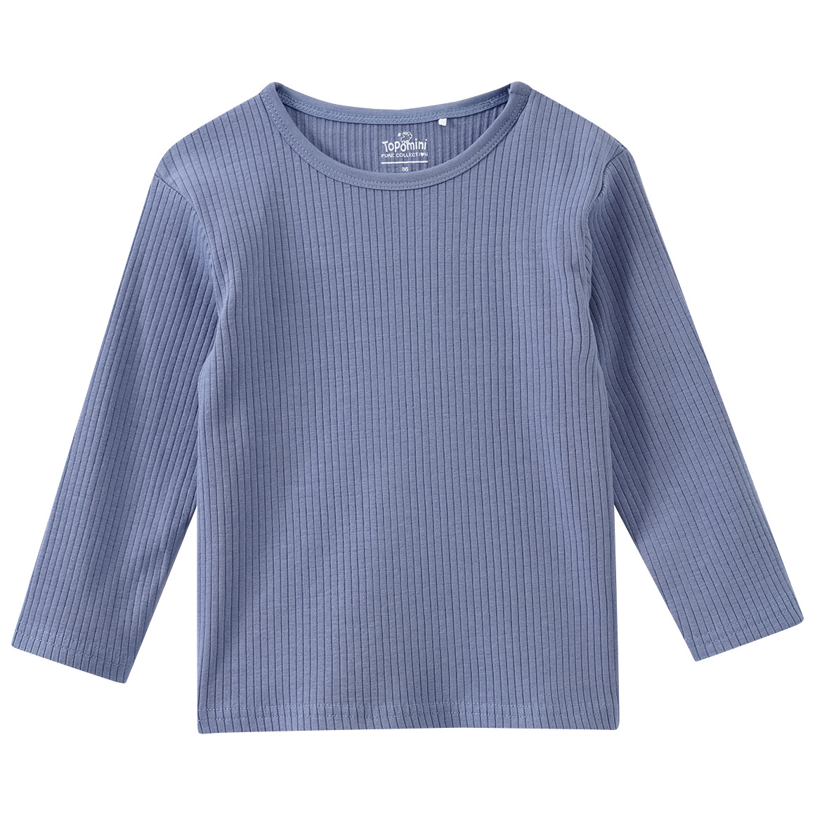Baby Langarmshirt mit Rippstruktur von Topomini