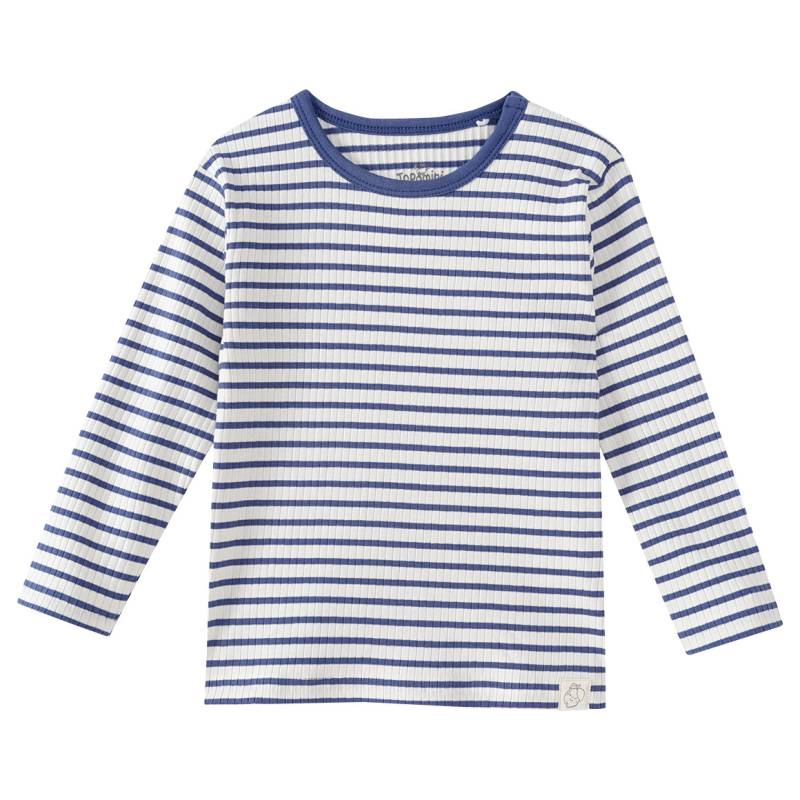 Baby Langarmshirt mit Rippstruktur von Topomini