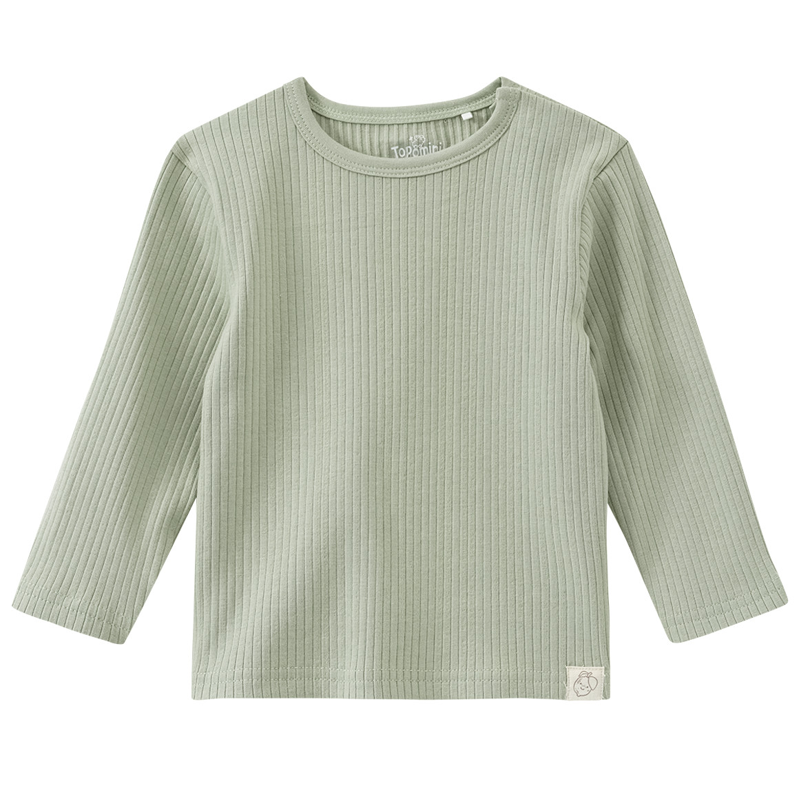 Baby Langarmshirt mit Rippstruktur von Topomini