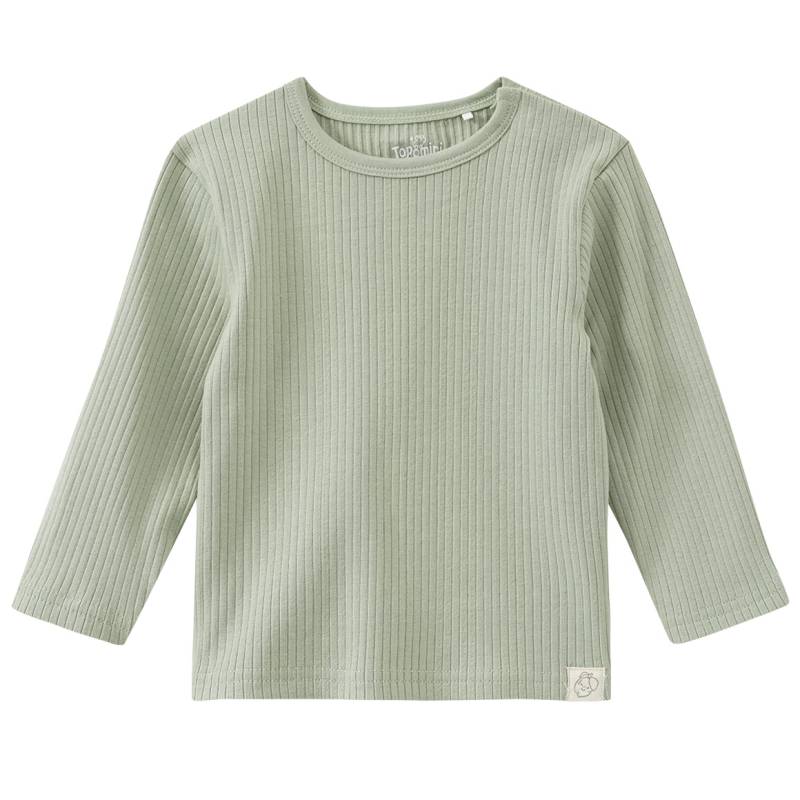 Baby Langarmshirt mit Rippstruktur von Topomini
