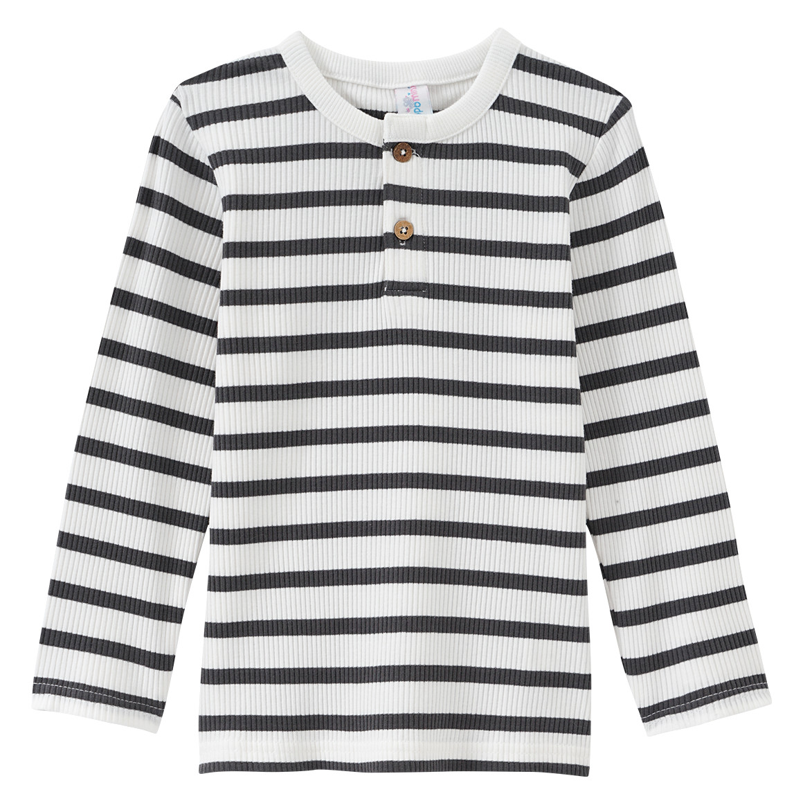 Baby Langarmshirt mit Rippstruktur Baby Langarmshirt mit Rippstruktur von Topomini