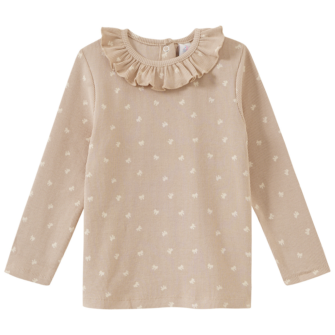 Baby Langarmshirt mit Rippstruktur von Topomini