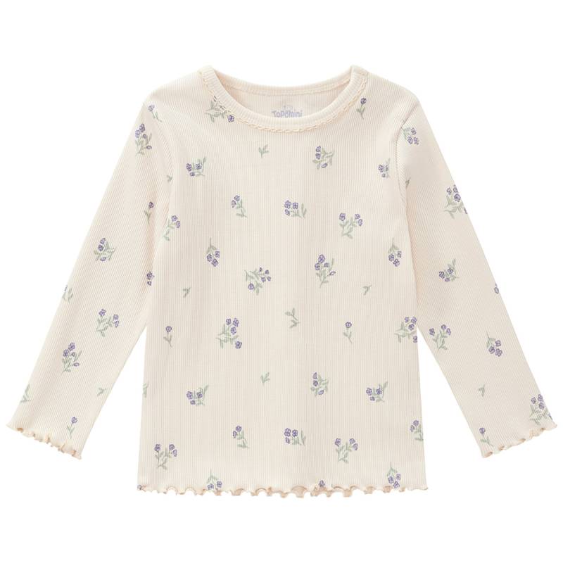 Baby Langarmshirt mit Rippstruktur von Topomini