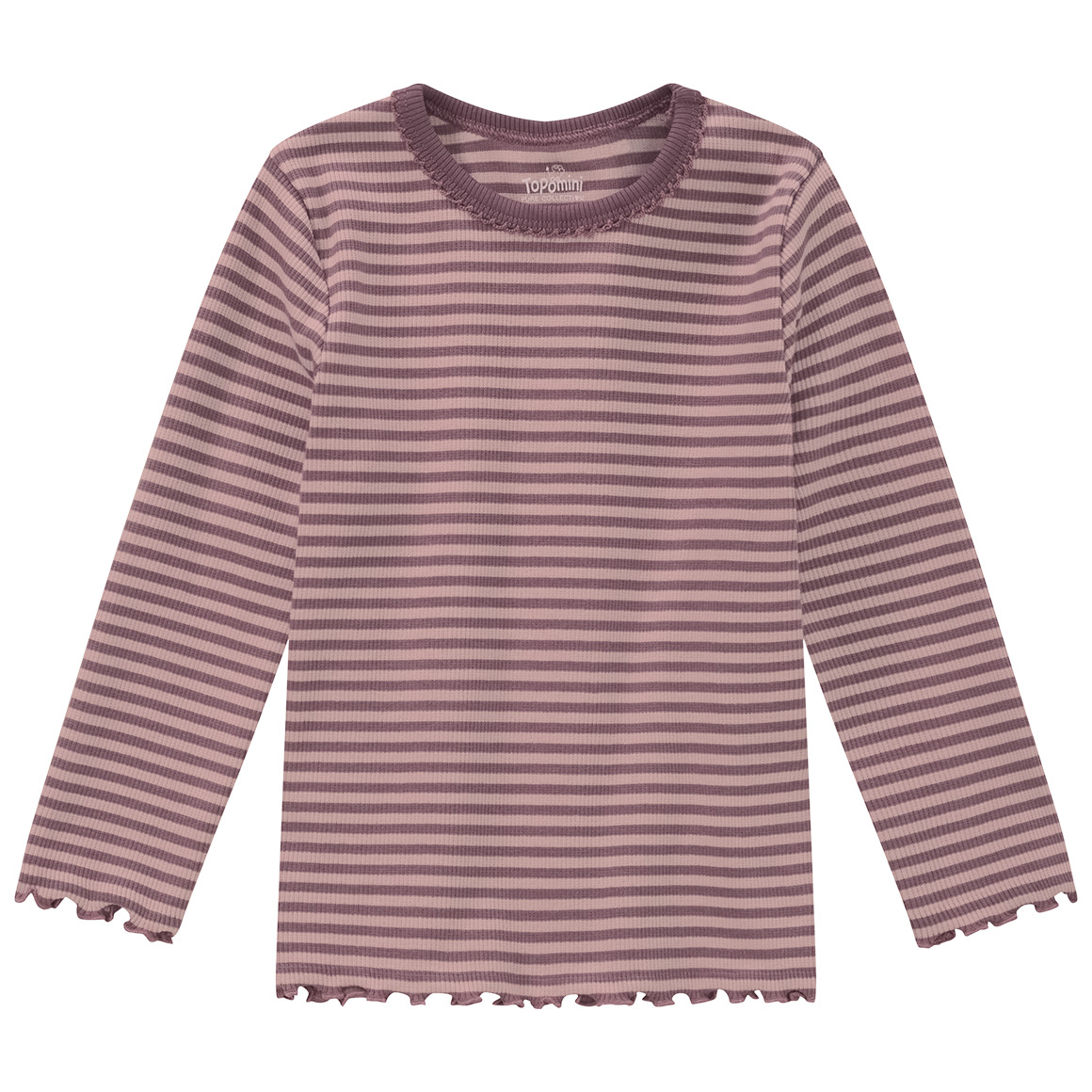 Baby Langarmshirt mit Rippstruktur von Topomini