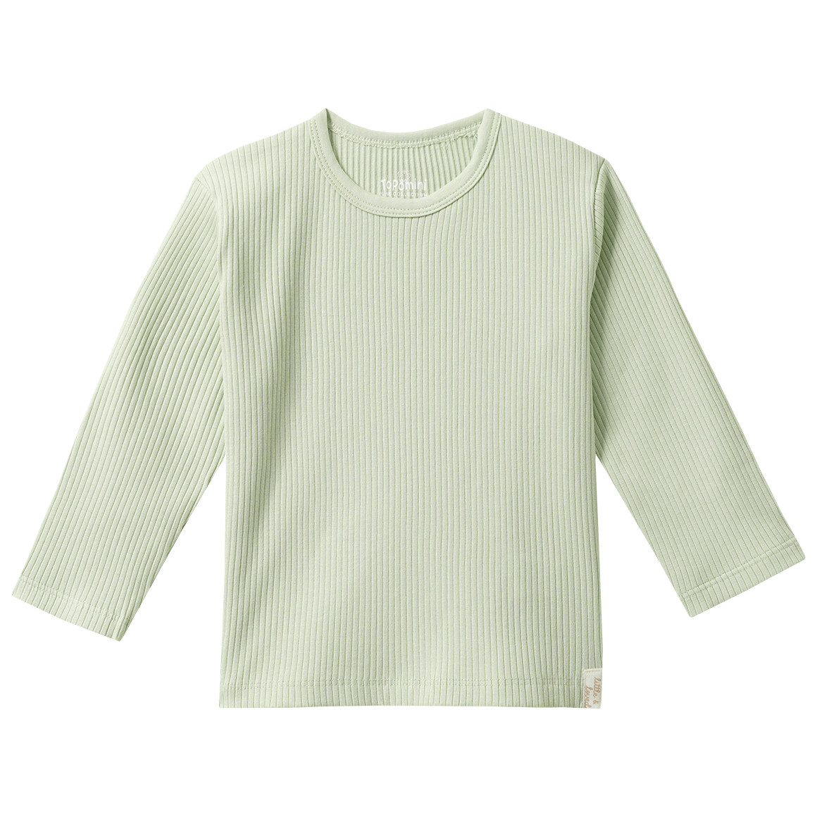 Baby Langarmshirt mit Rippstruktur von Topomini