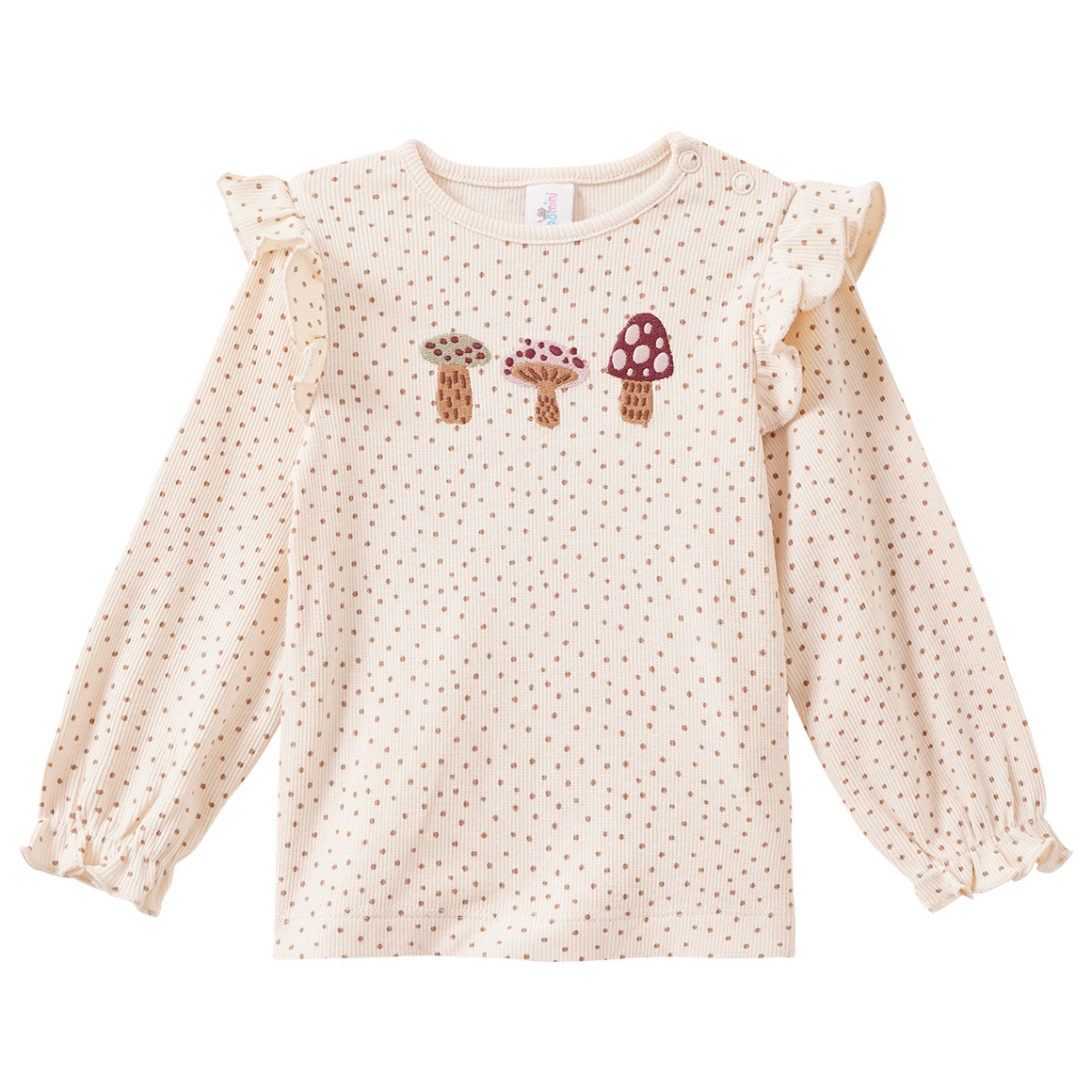 Baby Langarmshirt mit Rippstruktur von Topomini