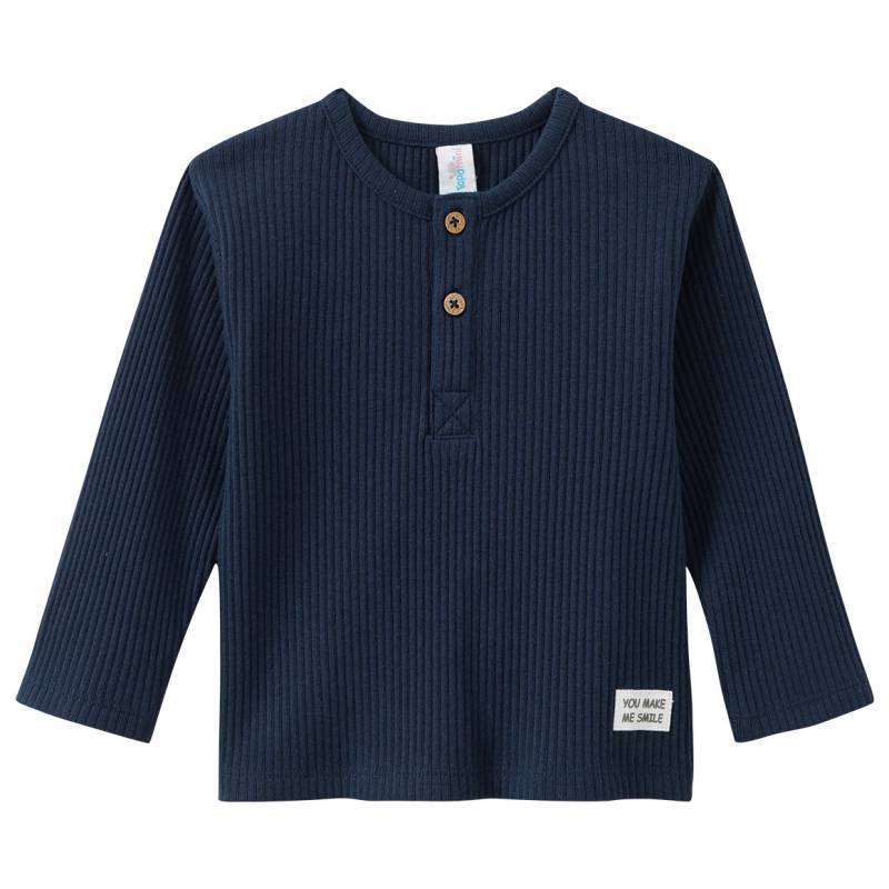 Baby Langarmshirt mit Rippstruktur Baby Langarmshirt mit Rippstruktur von Topomini