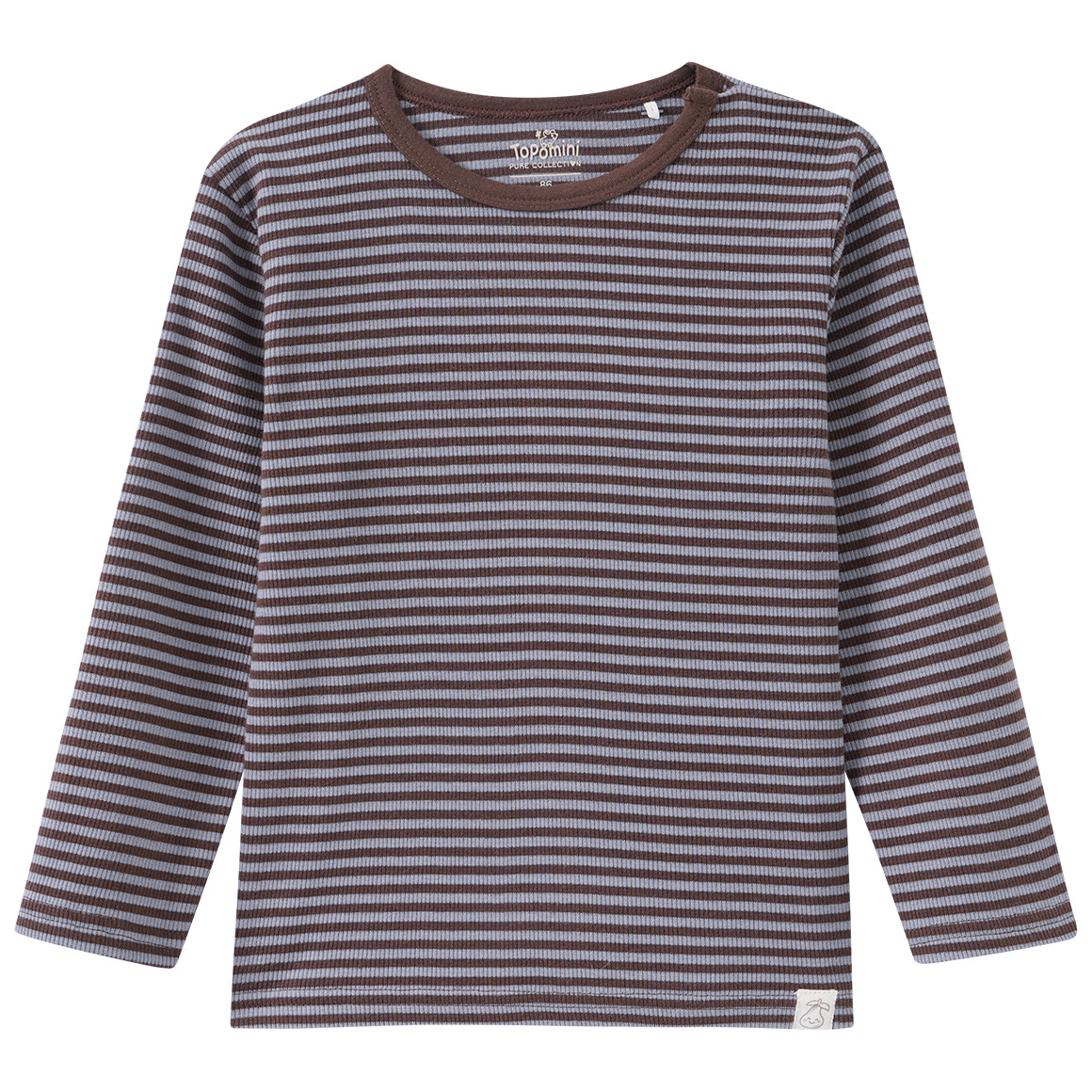 Baby Langarmshirt mit Rippstruktur von Topomini