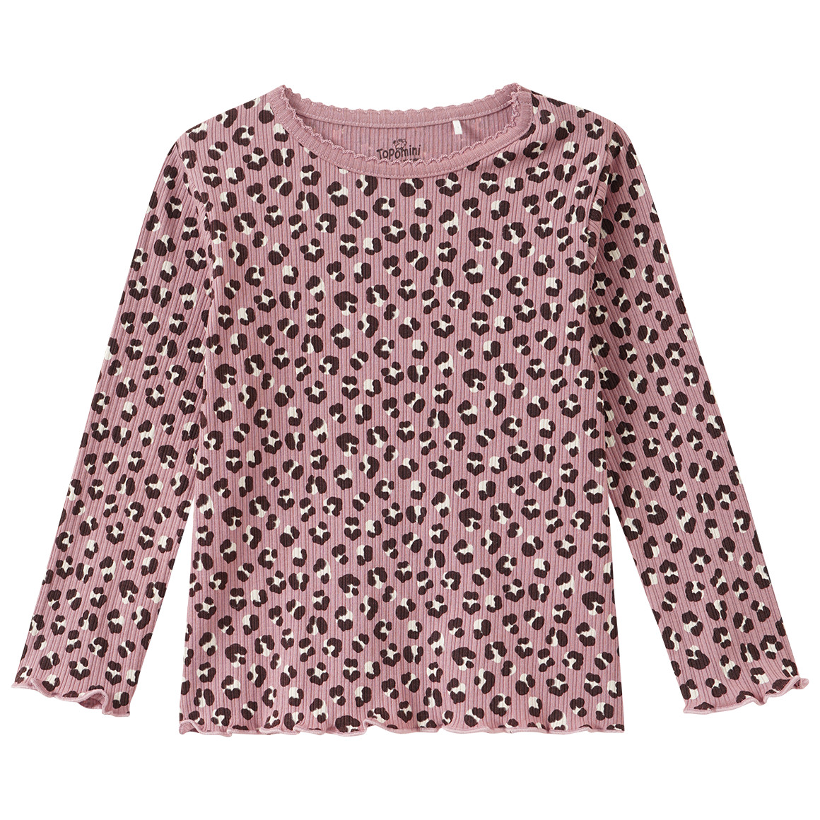 Baby Langarmshirt mit Rippstruktur von Topomini