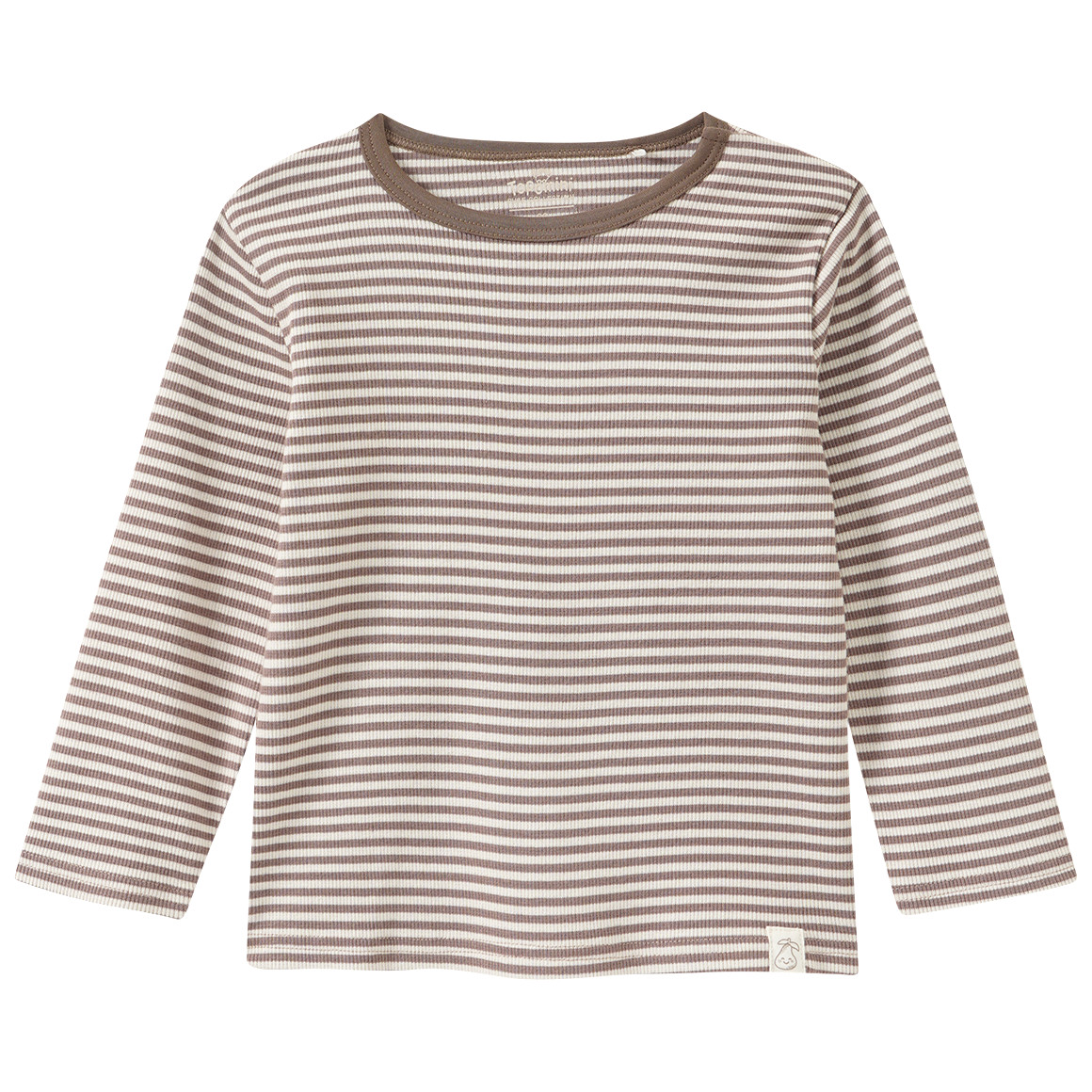 Baby Langarmshirt mit Rippstruktur von Topomini