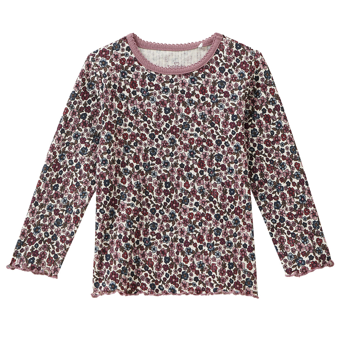 Baby Langarmshirt mit Rippstruktur von Topomini