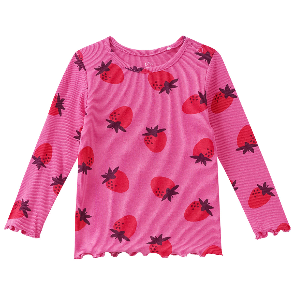 Baby Langarmshirt mit Rippstruktur von Topomini