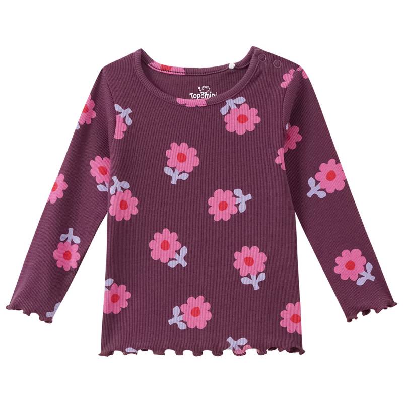 Baby Langarmshirt mit Rippstruktur Baby Langarmshirt mit Rippstruktur von Topomini