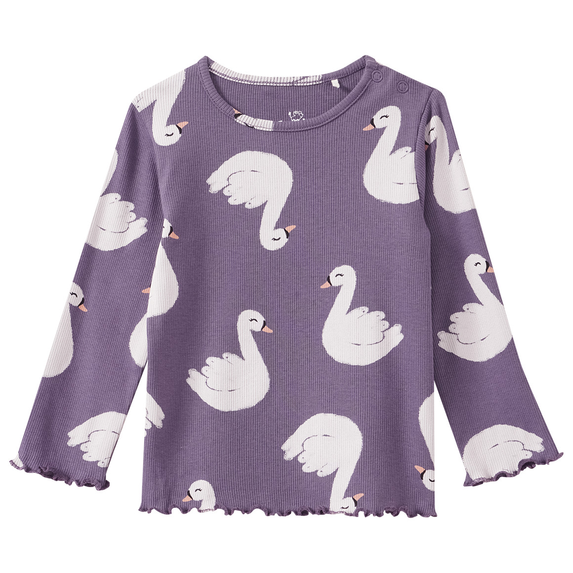 Baby Langarmshirt mit Rippstruktur von Topomini