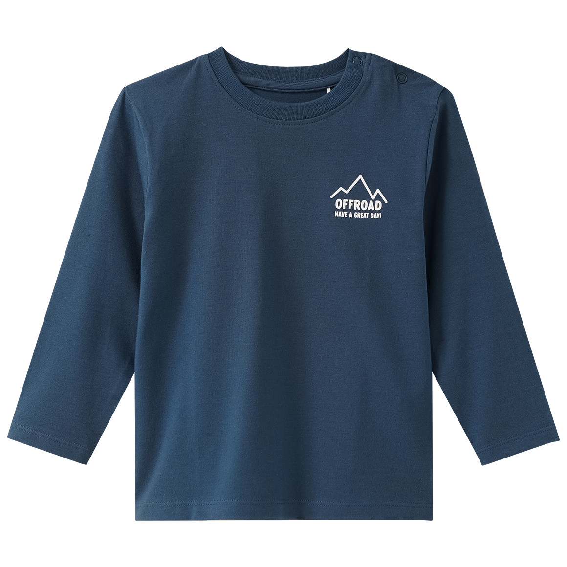 Baby Langarmshirt mit Rücken-Print von Topomini