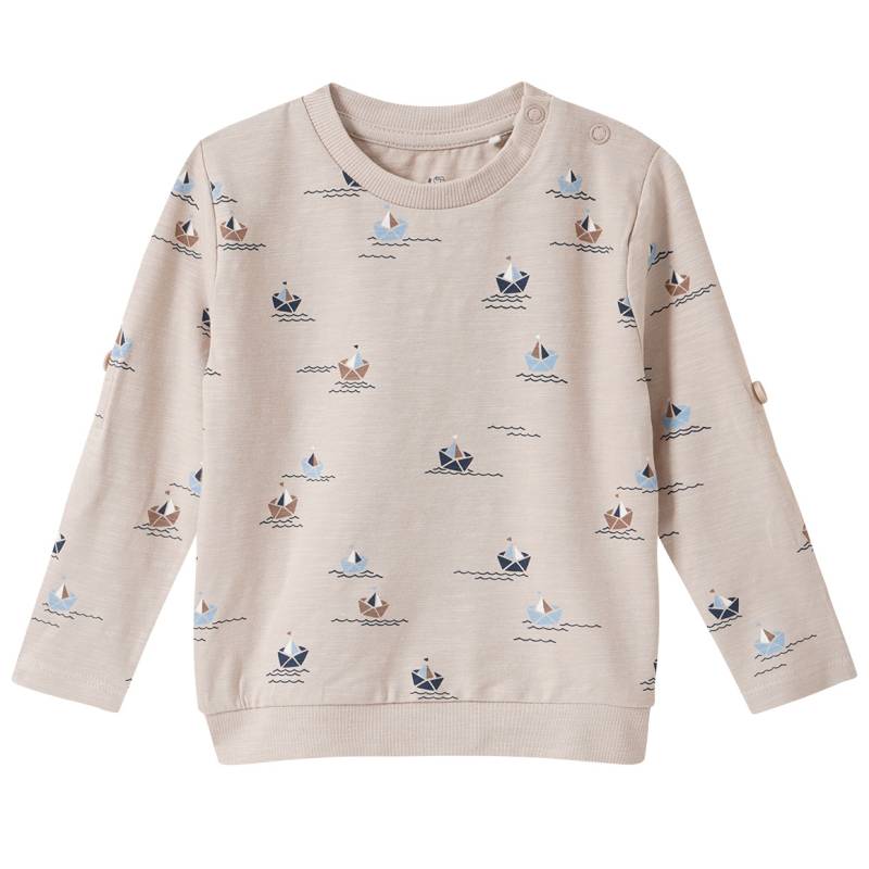 Baby Langarmshirt mit Schiff-Motiven von Topomini