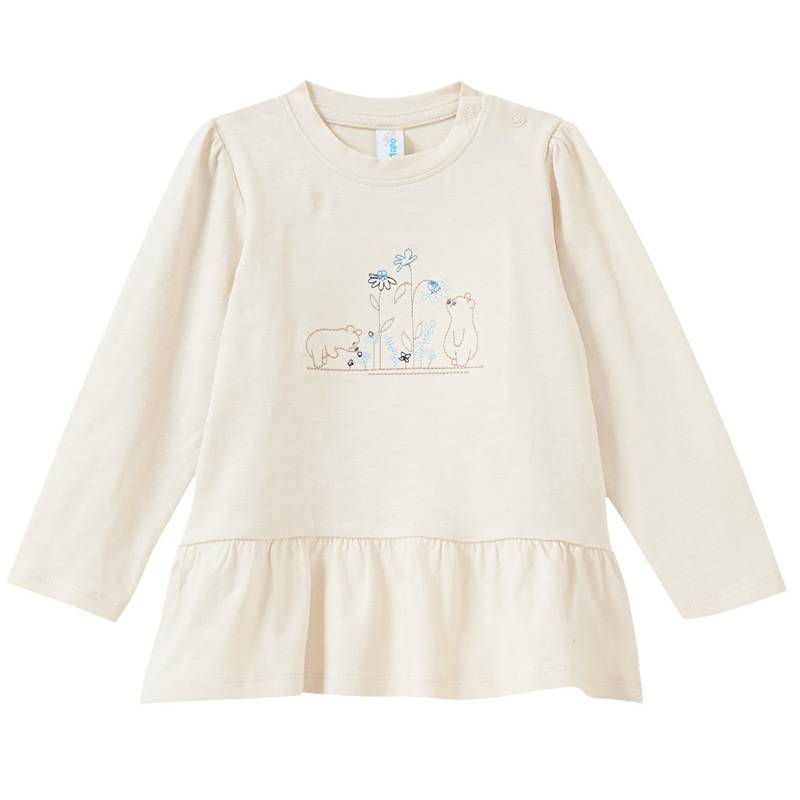 Baby Langarmshirt mit Stickerei von Topomini