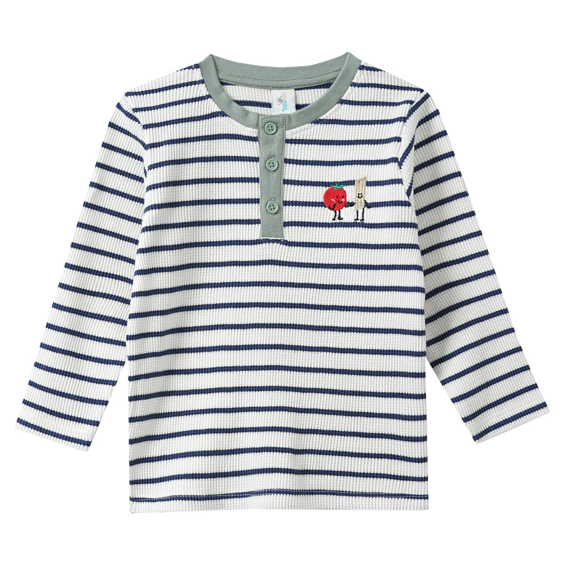 Baby Langarmshirt mit Stickerei von Topomini