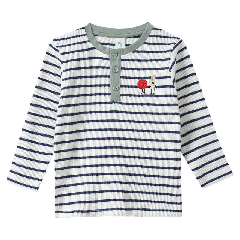 Baby Langarmshirt mit Stickerei von Topomini