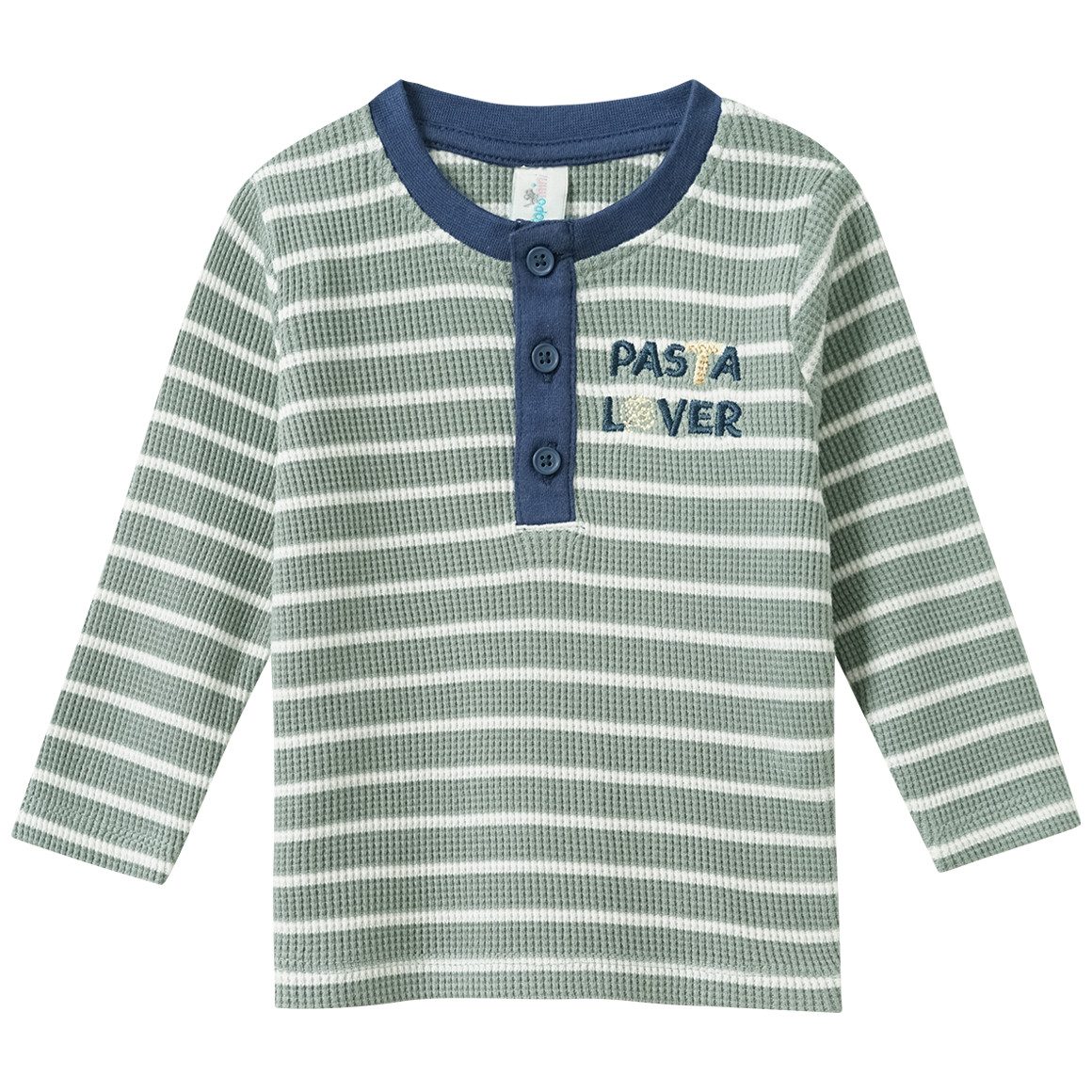 Baby Langarmshirt mit Stickerei von Topomini