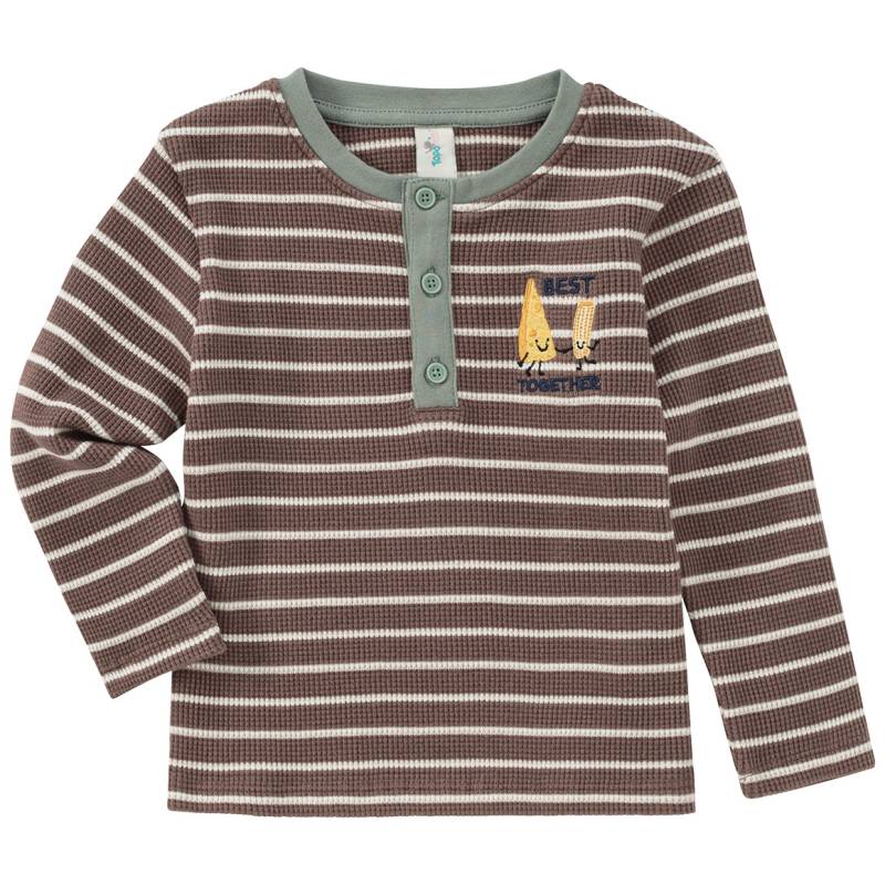 Baby Langarmshirt mit Stickerei von Topomini