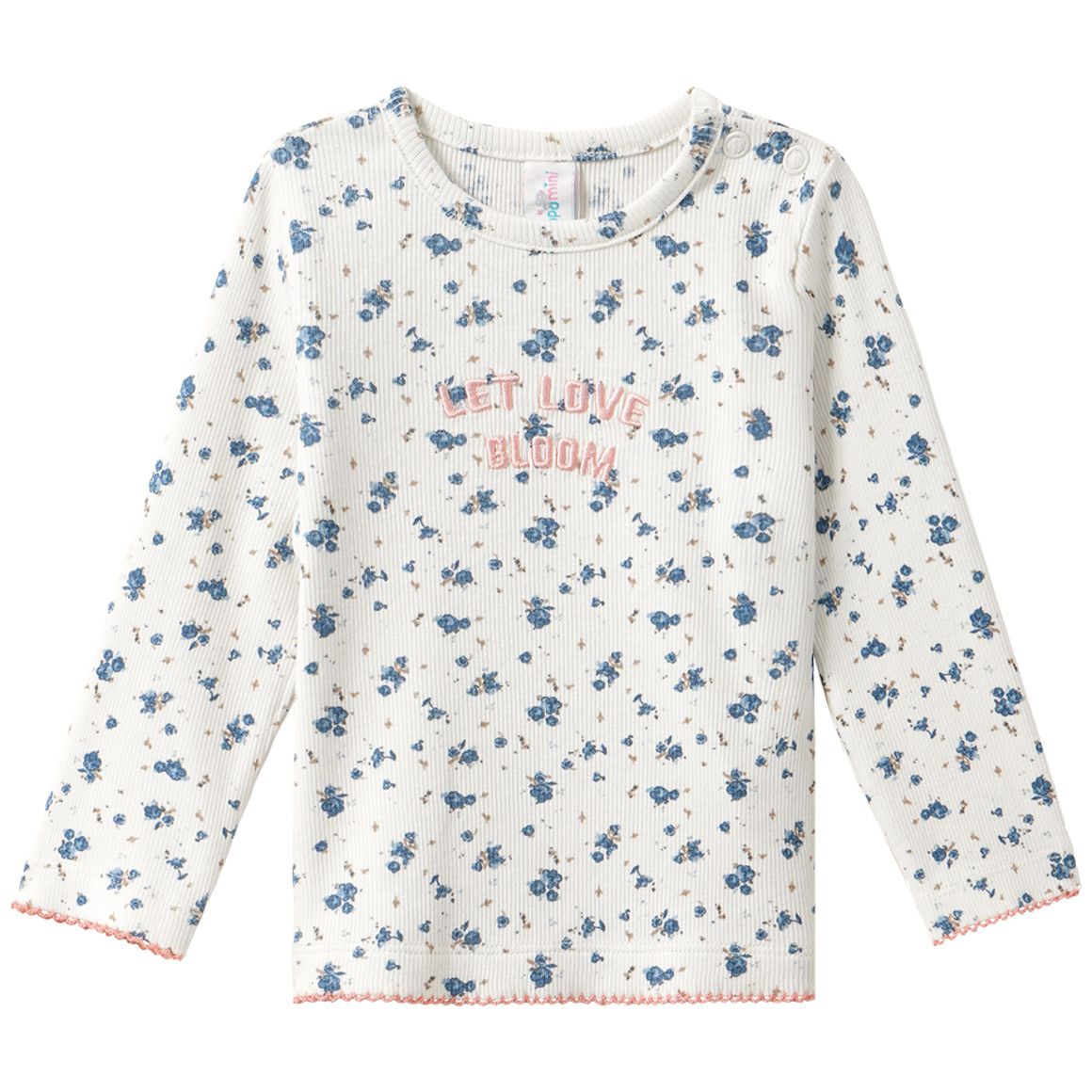 Baby Langarmshirt mit Stickerei von Topomini