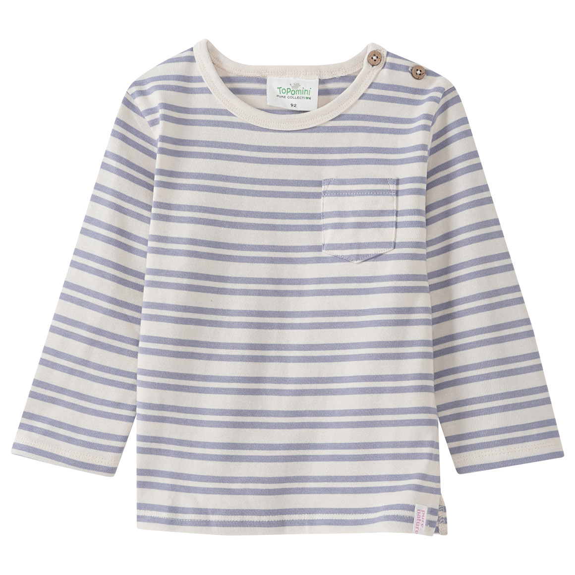 Baby Langarmshirt mit Streifen Baby Langarmshirt mit Streifen von Topomini
