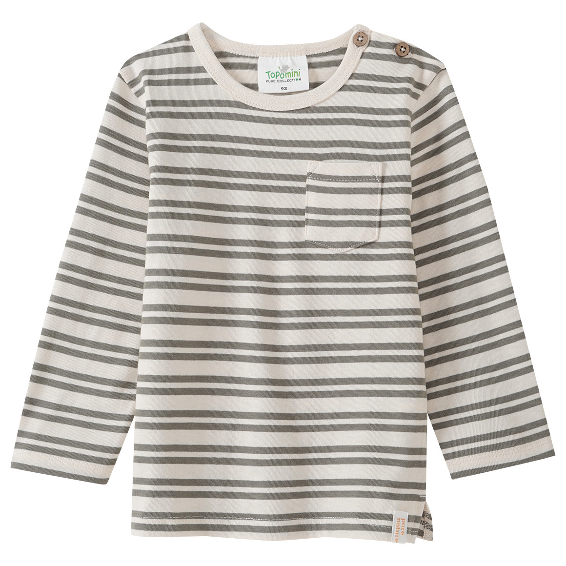 Baby Langarmshirt mit Streifen Baby Langarmshirt mit Streifen von Topomini
