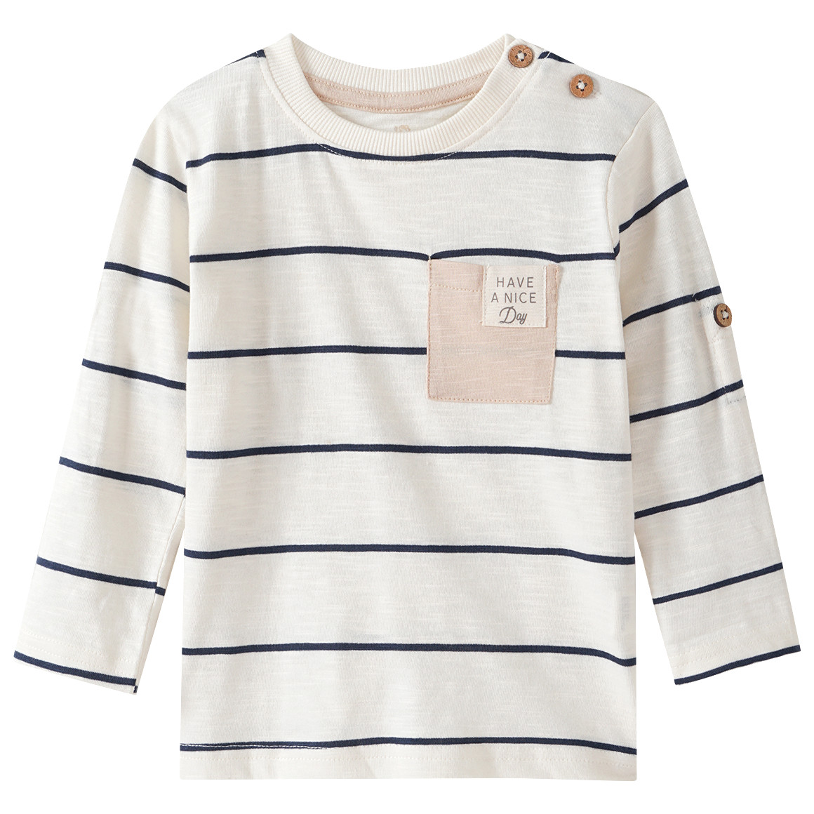 Baby Langarmshirt mit Streifen Baby Langarmshirt mit Streifen von Topomini