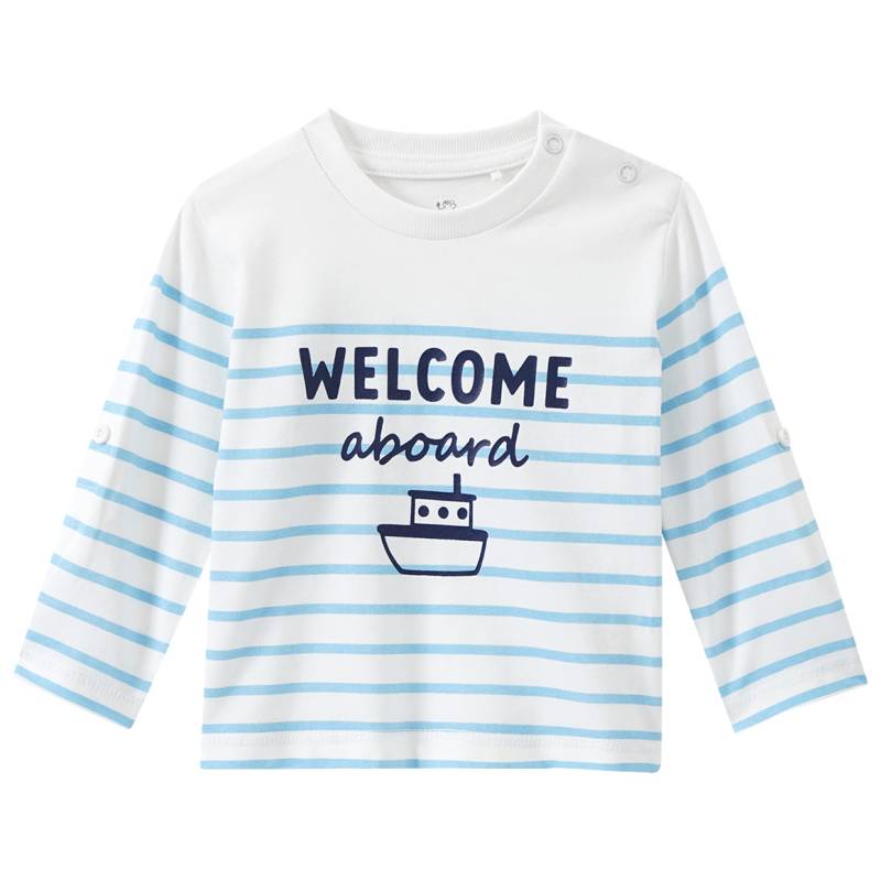 Baby Langarmshirt mit Streifen von Topomini