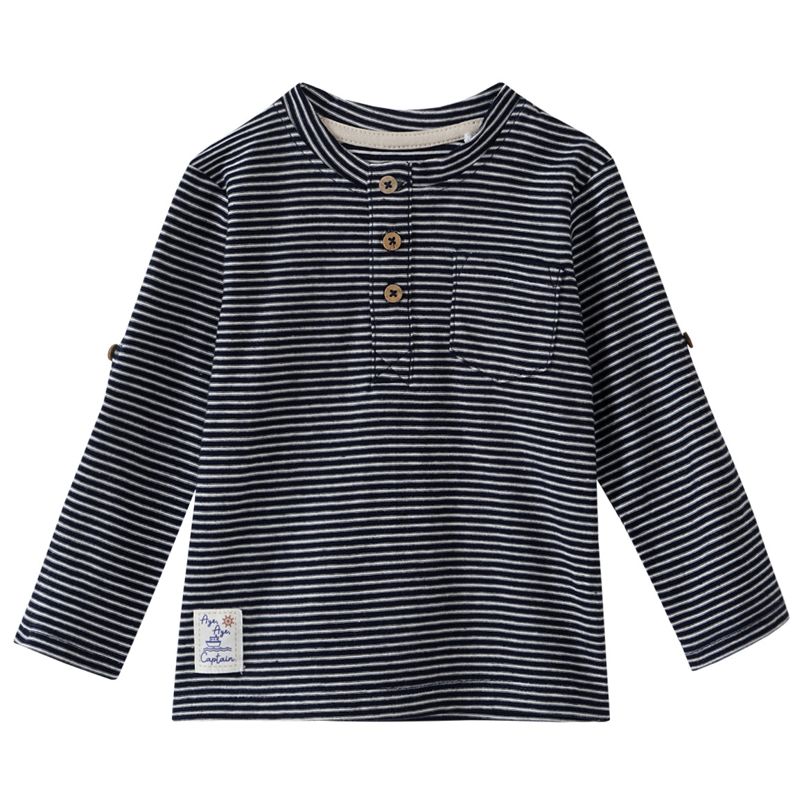 Baby Langarmshirt mit Streifen Baby Langarmshirt mit Streifen von Topomini