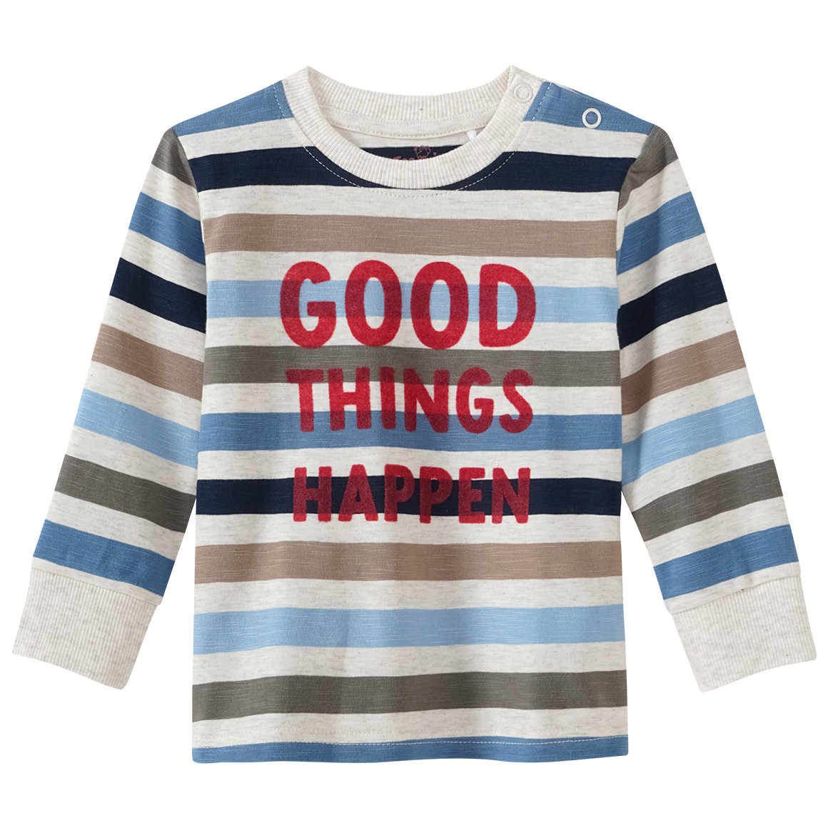 Baby Langarmshirt mit Streifen von Topomini