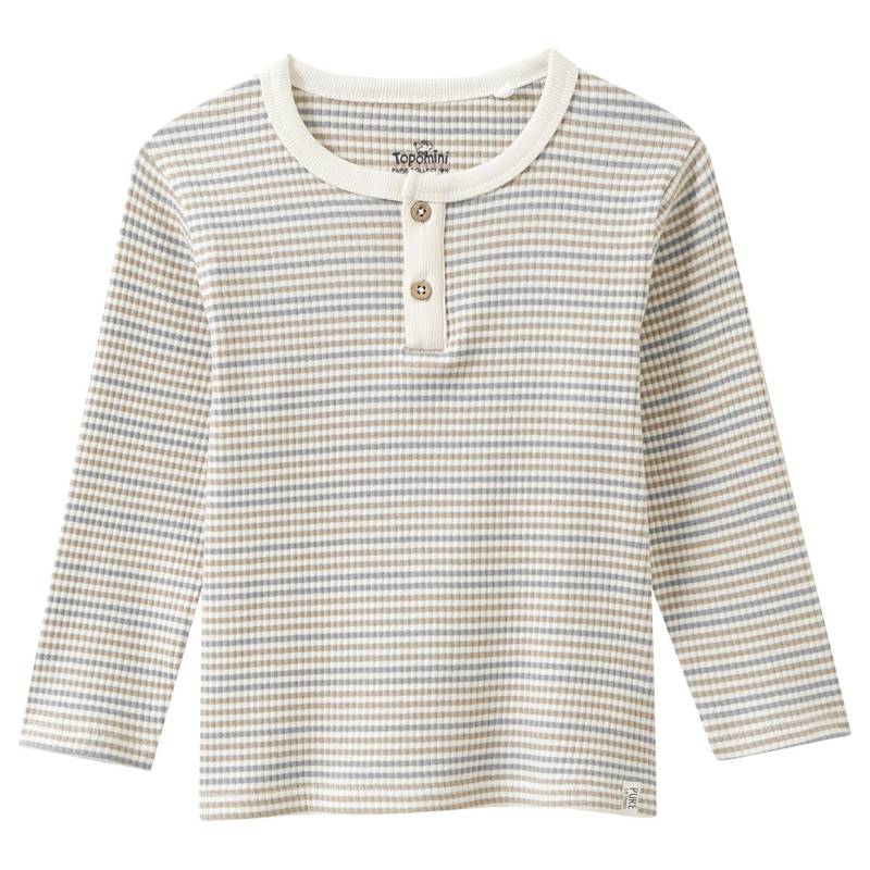 Baby Langarmshirt mit Streifen von Topomini