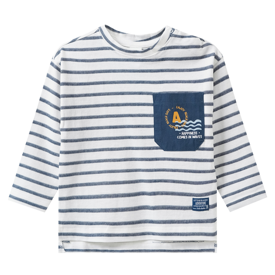 Baby Langarmshirt mit Streifen von Topomini