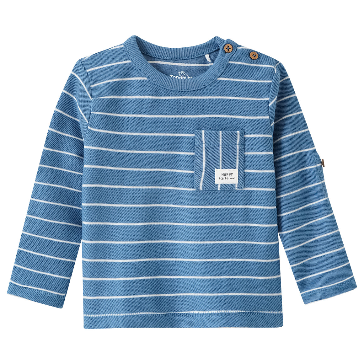 Baby Langarmshirt mit Struktur-Optik von Topomini