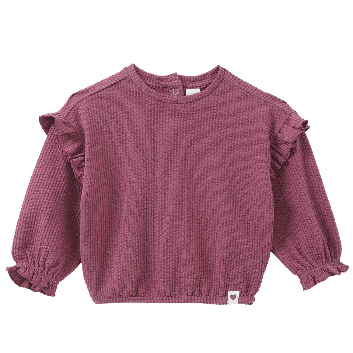 Baby Langarmshirt mit Strukturmuster von Topomini