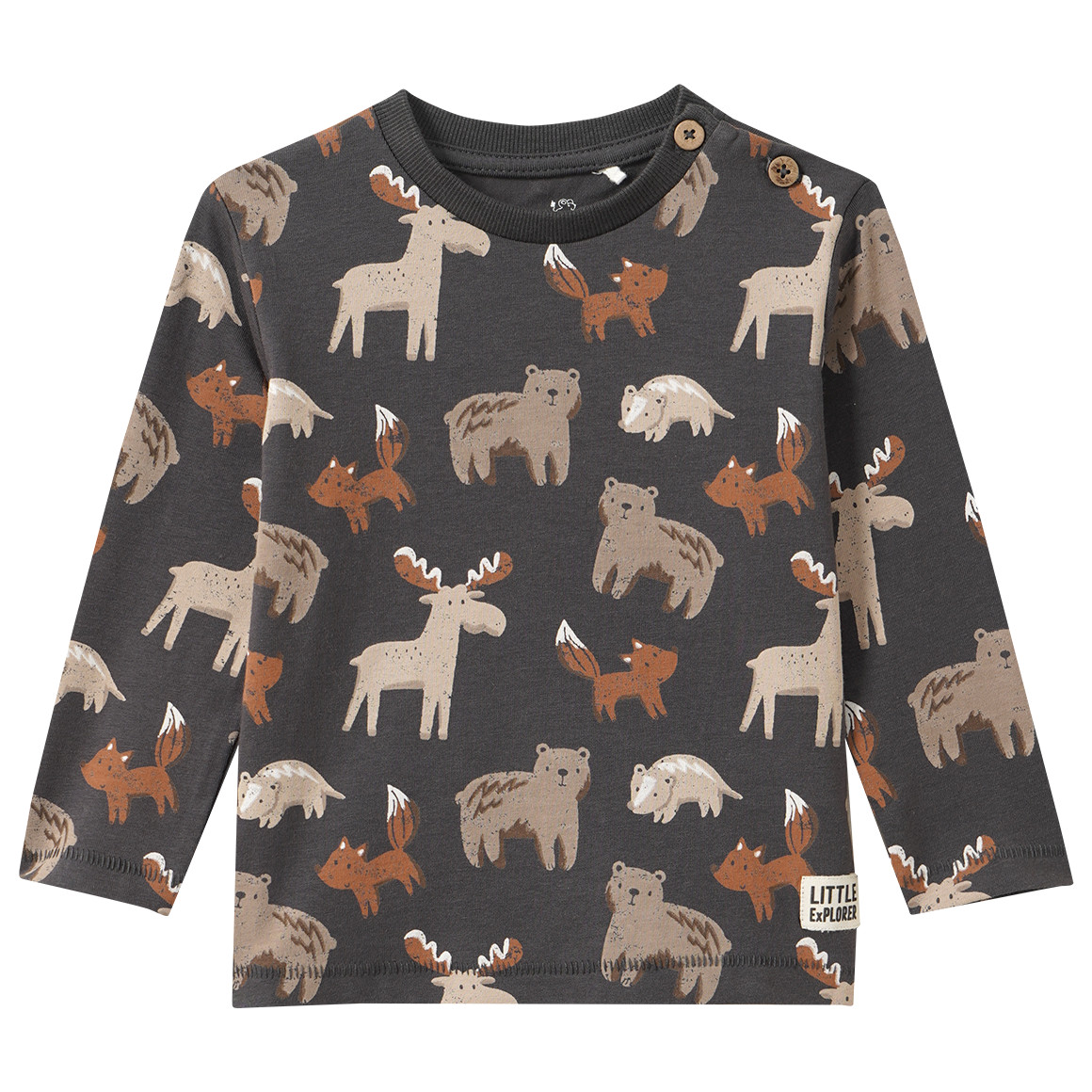 Baby Langarmshirt mit Tier-Motiven von Topomini