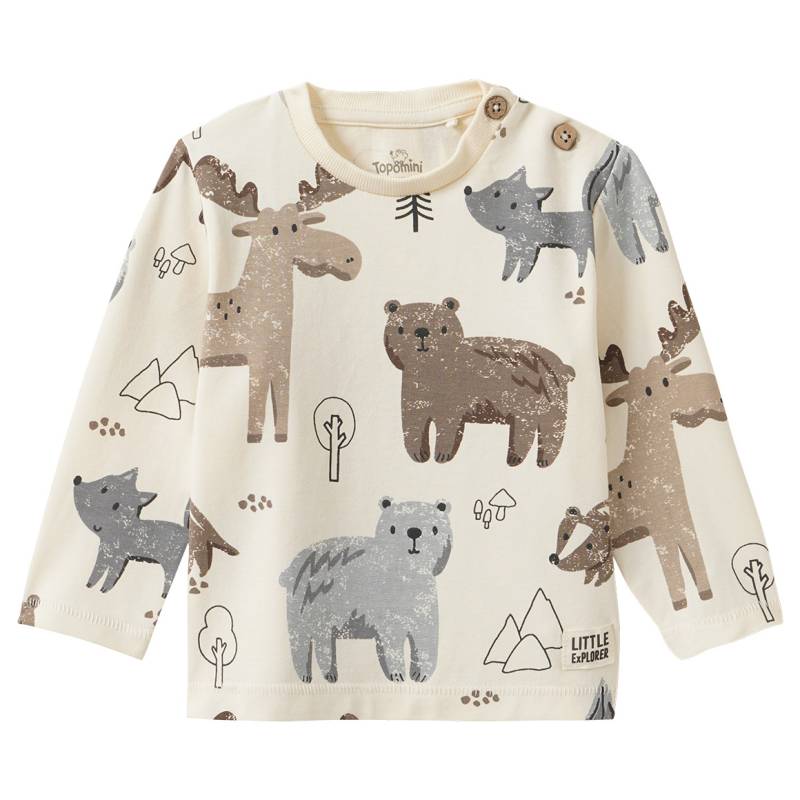 Baby Langarmshirt mit Tier-Motiven von Topomini