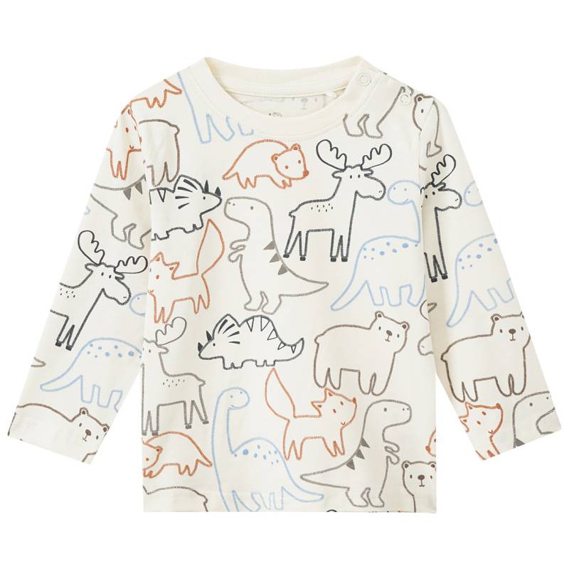 Baby Langarmshirt mit Tier-Motiven von Topomini