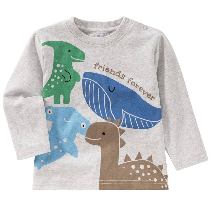 Baby Langarmshirt mit Tier-Print von Topomini