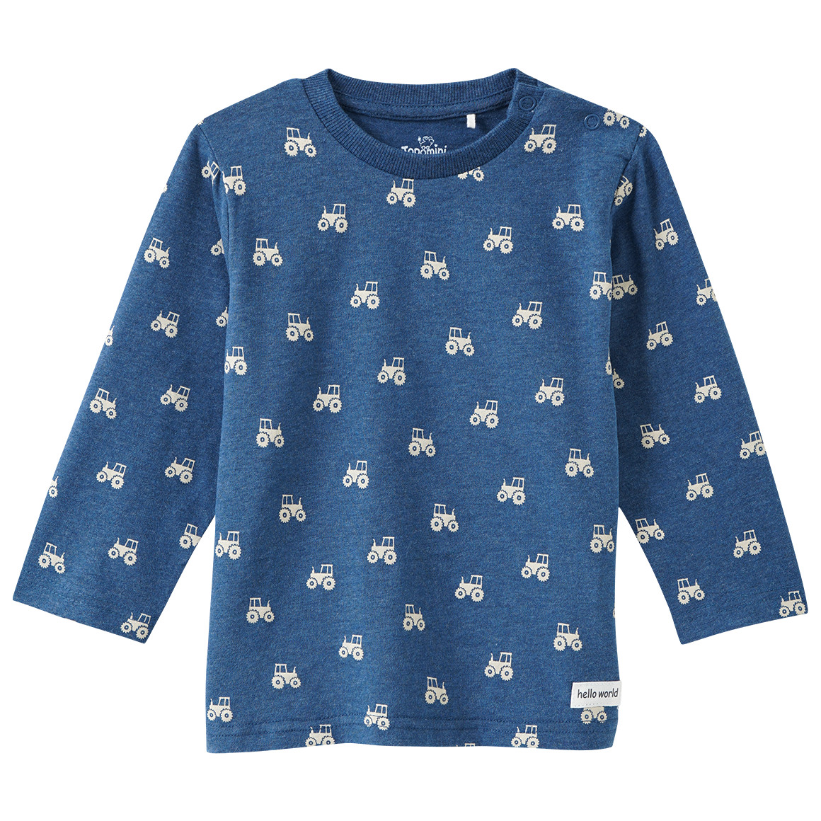 Baby Langarmshirt mit Trecker-Print Baby Langarmshirt mit Trecker-Print von Topomini