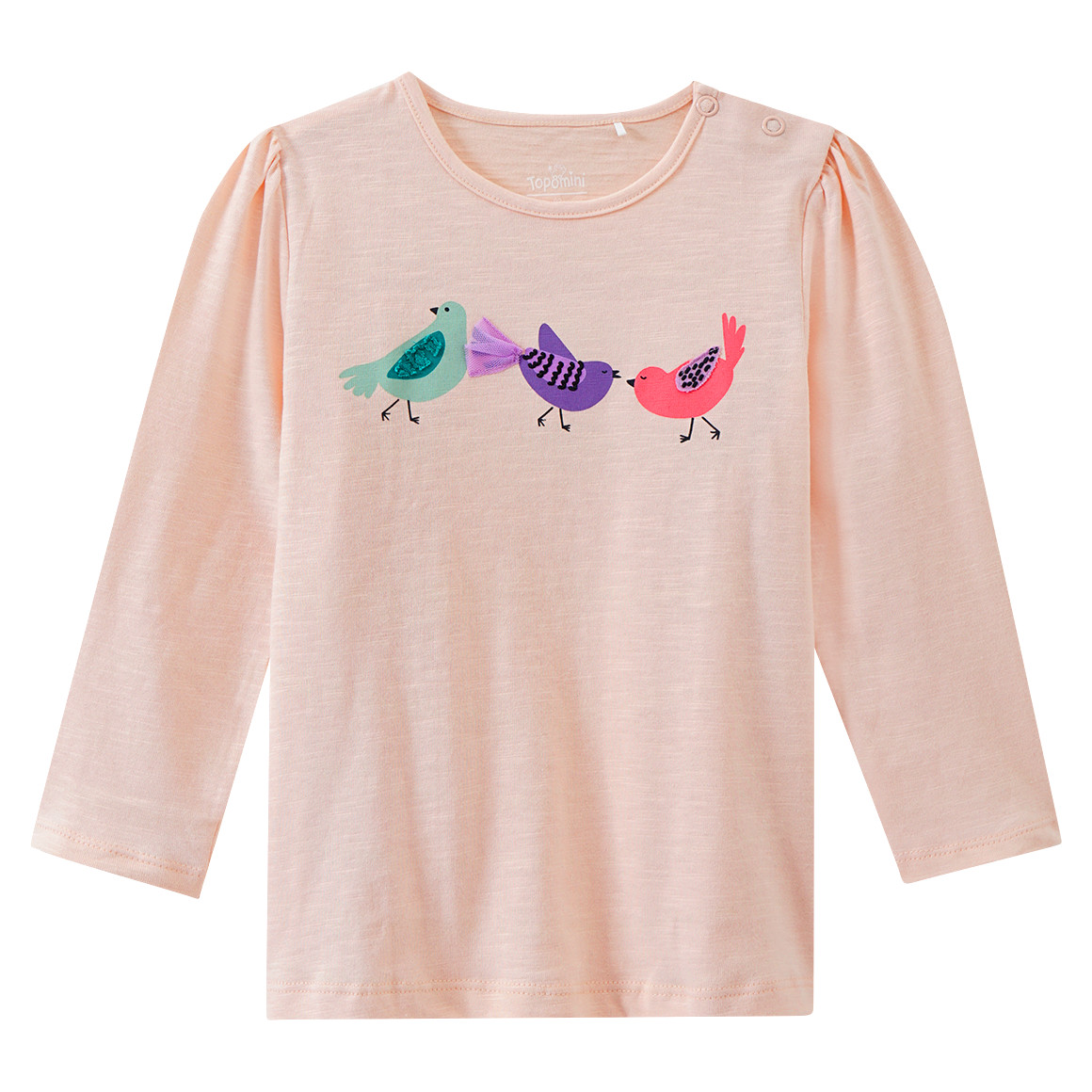 Baby Langarmshirt mit Vogel-Motiv Baby Langarmshirt mit Vogel-Motiv von Topomini
