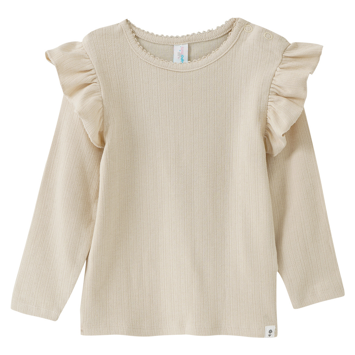 Baby Langarmshirt mit Volants Baby Langarmshirt mit Volants von Topomini