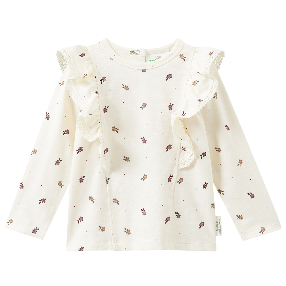 Baby Langarmshirt mit Volants von Topomini