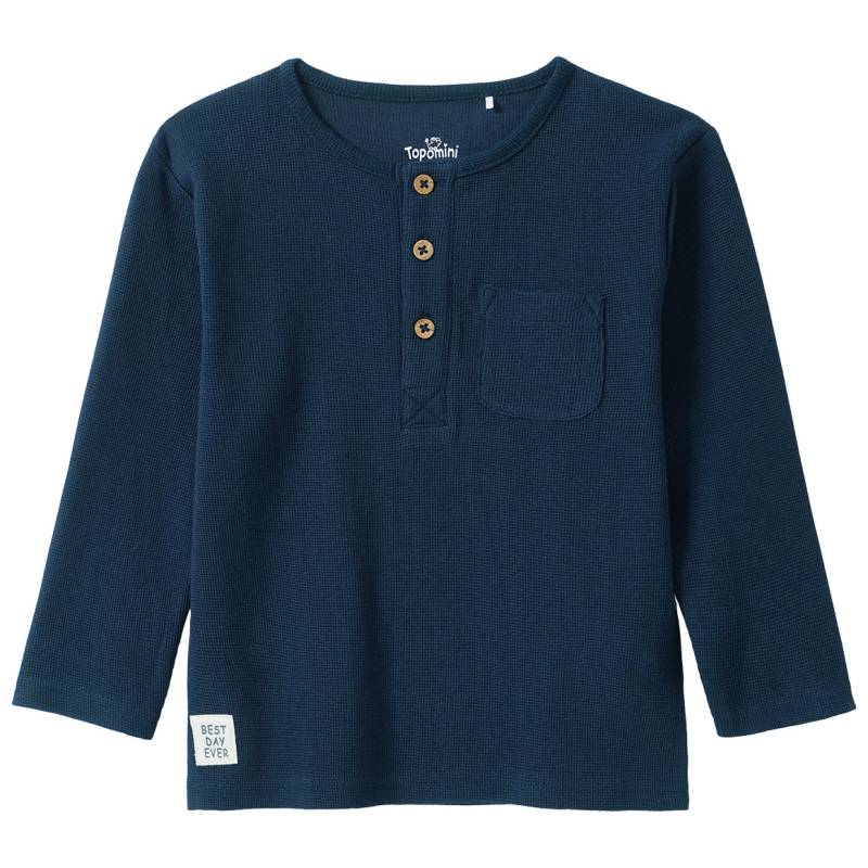 Baby Langarmshirt mit Waffelstruktur Baby Langarmshirt mit Waffelstruktur von Topomini