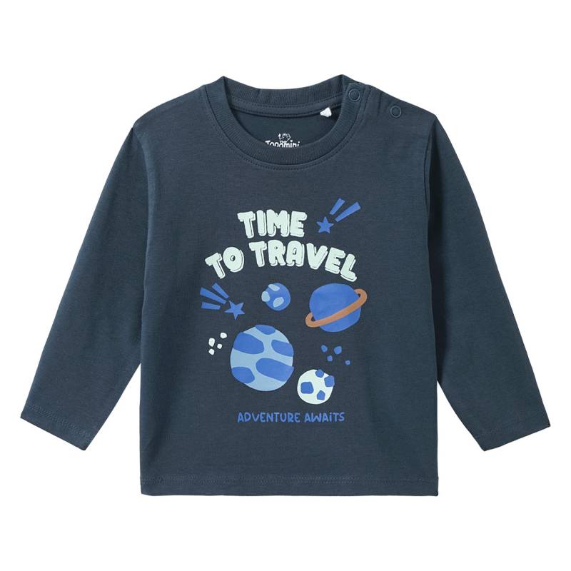 Baby Langarmshirt mit Weltraum-Print von Topomini